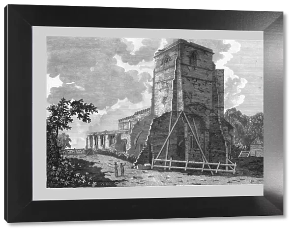 The North West Aspect of the Priory Church of St. Mary Swine, 1784. Creator: Newton