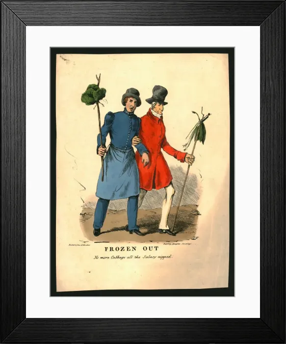 Framed Print : Frozen Out, c1830. Creator: Unknown