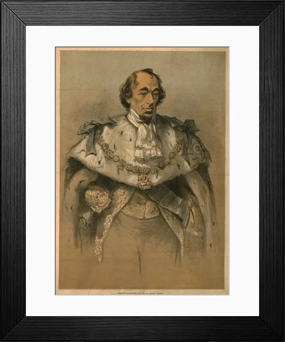 Framed Print : Benjamin Disraeli, c1870. Creator: Unknown Framed Print : Benjamin Disraeli, c1870. Creator: Unknown