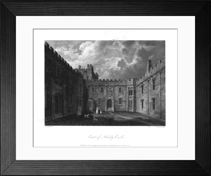 Framed Print : Court of Hornby Castle, c1820. Creator: Thomas Milton Framed Print : Court of Hornby Castle, c1820. Creator: Thomas Milton