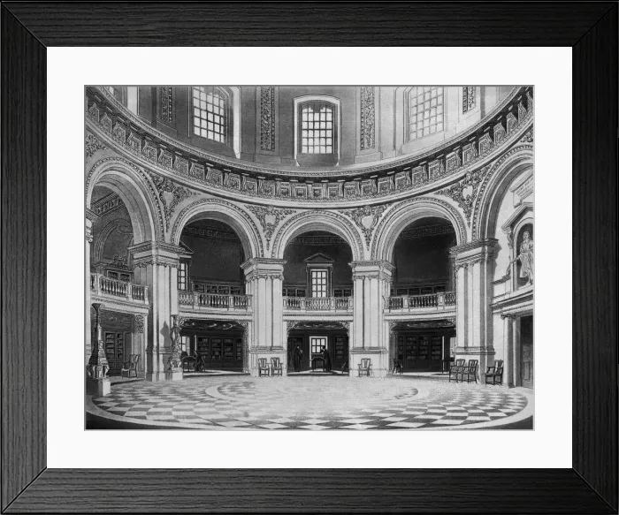 Framed Print : Interior of the Radcliffe Library, c1813. Creator: J Bluck Framed Print : Interior of the Radcliffe Library, c1813. Creator: J Bluck