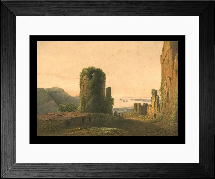 Framed Print : Remains of Genoese Forts at Inkermann, c1856. Creator: WL Walton Framed Print : Remains of Genoese Forts at Inkermann, c1856. Creator: WL Walton