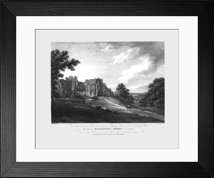 Framed Print : Eggleston Abbey, c1782. Creator: William Byrne Framed Print : Eggleston Abbey, c1782. Creator: William Byrne