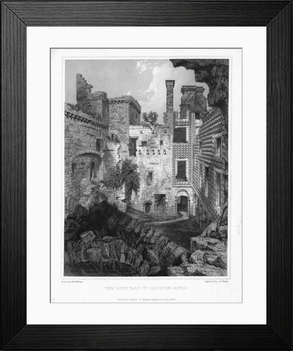 Framed Print : The Courtyard of Crichton Castle, c1847. Creator: George Winter Framed Print : The Courtyard of Crichton Castle, c1847. Creator: George Winter