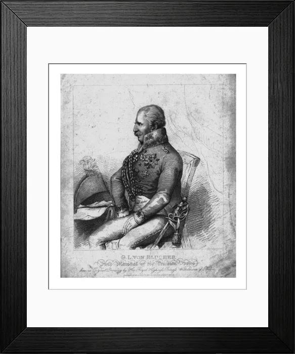 Framed Print : G. L. von Blucher, Field Marshal of the Prussian Forces, 1814. Creator: H Meyer Framed Print : G. L. von Blucher, Field Marshal of the Prussian Forces, 1814. Creator: H Meyer