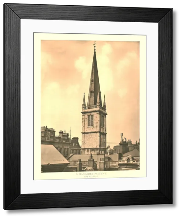 Framed Print : St Margaret Pattens, The Steeple, mid-late 19th century. Creator: Unknown Framed Print : St Margaret Pattens, The Steeple, mid-late 19th century. Creator: Unknown