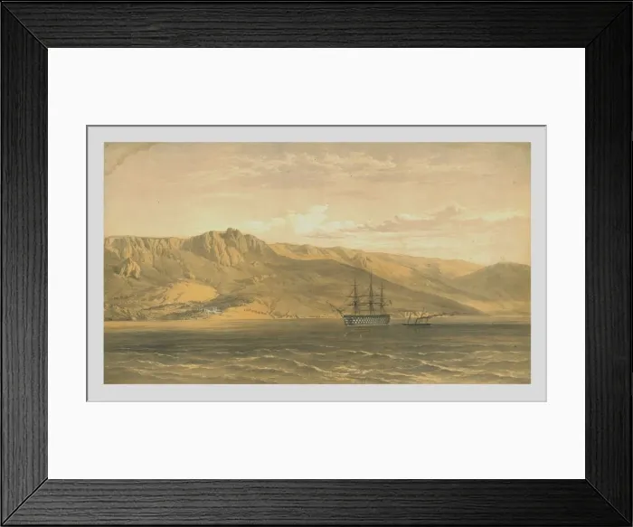 Framed Print : Prince Woronzoffs Palace near Yalta on the South Coast of the Crimea, 1854, (1855) Framed Print : Prince Woronzoffs Palace near Yalta on the South Coast of the Crimea, 1854, (1855)