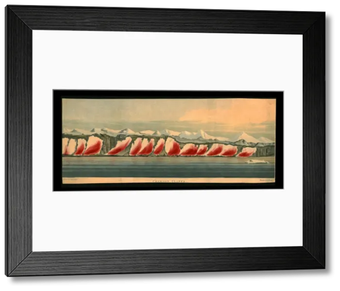 Framed Print : Crimson Cliffs, 1819. Creator: Daniel Havell Framed Print : Crimson Cliffs, 1819. Creator: Daniel Havell