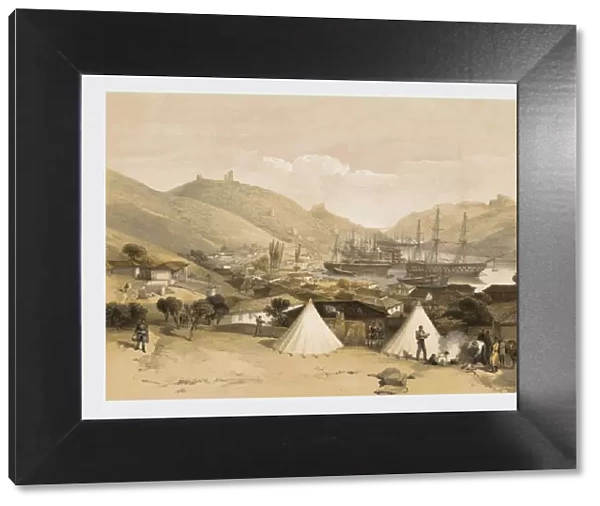 Balaklava, looking towards the sea, 1855. Creator: W Walton