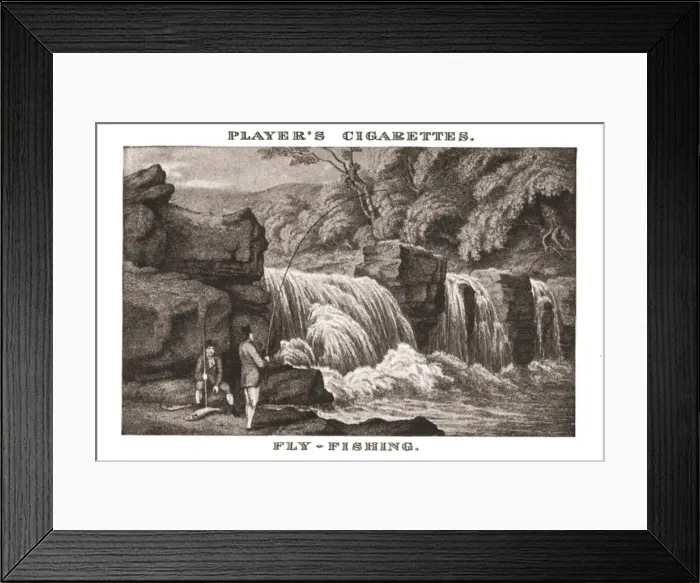Framed Print : Fly-Fishing, (1924). Creator: Unknown Framed Print : Fly-Fishing, (1924). Creator: Unknown