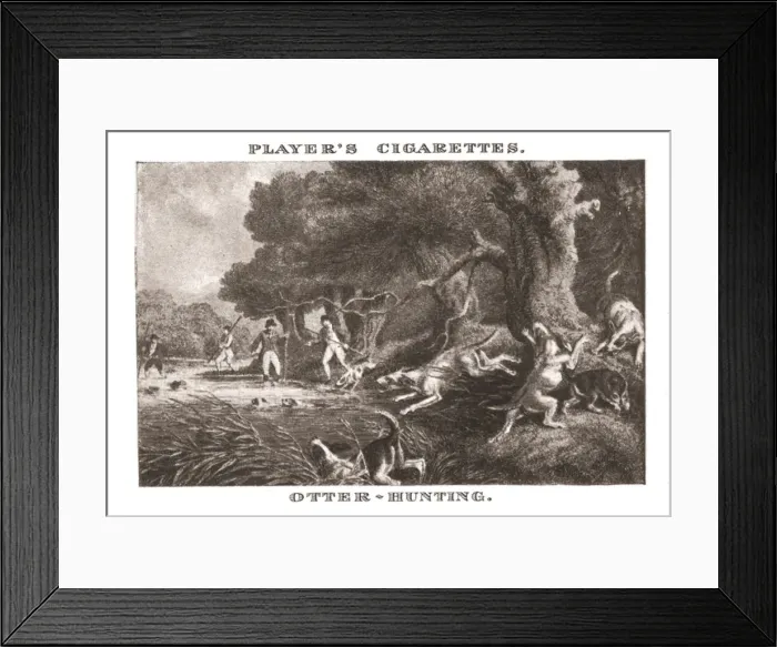 Framed Print : Otter-Hunting, (1924). Creator: Unknown Framed Print : Otter-Hunting, (1924). Creator: Unknown