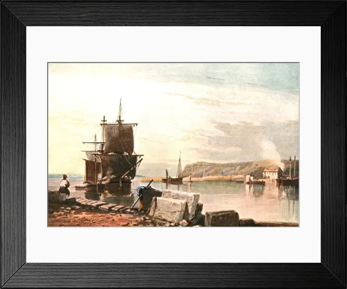 Framed Print : View on the Exe, (c1900). Creator: Unknown Framed Print : View on the Exe, (c1900). Creator: Unknown