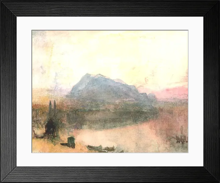 Framed Print : Lucerne and the Righi: Early Dawn, c1840s, (c1900). Creator: Unknown Framed Print : Lucerne and the Righi: Early Dawn, c1840s, (c1900). Creator: Unknown