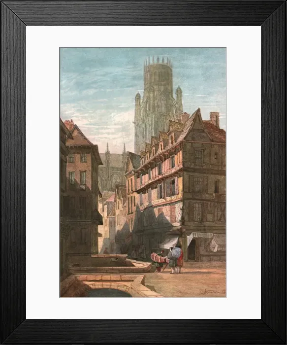 Framed Print : Rouen, (c1900). Creator: Unknown Framed Print : Rouen, (c1900). Creator: Unknown