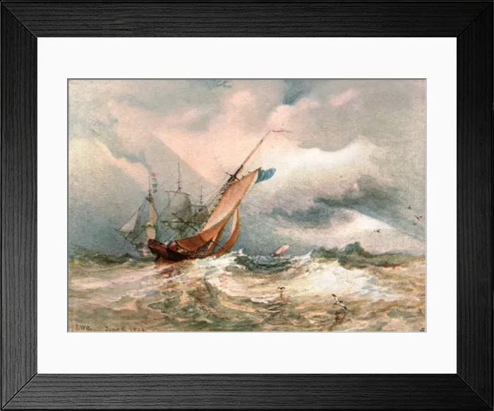 Framed Print : A Breezy Day, 1822, (c1900). Creator: Unknown Framed Print : A Breezy Day, 1822, (c1900). Creator: Unknown