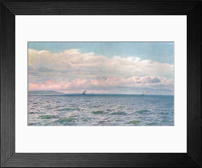 Framed Print : A Sunny Day in the Solent, (c1900). Creator: Unknown Framed Print : A Sunny Day in the Solent, (c1900). Creator: Unknown