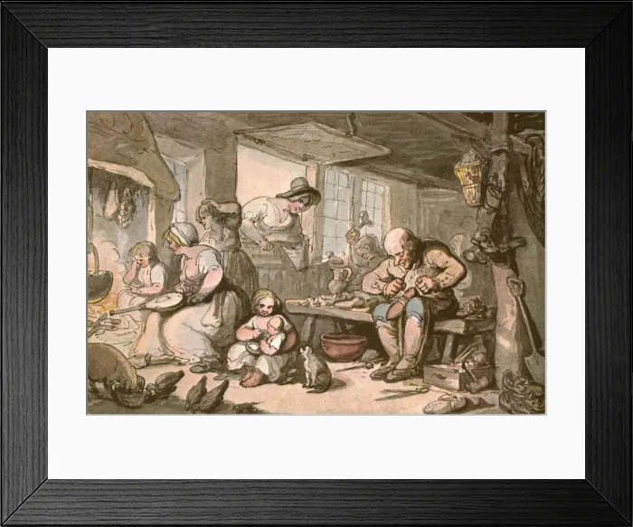 Framed Print : The Cobblers Happy Family, (c1900). Creator: Unknown Framed Print : The Cobblers Happy Family, (c1900). Creator: Unknown