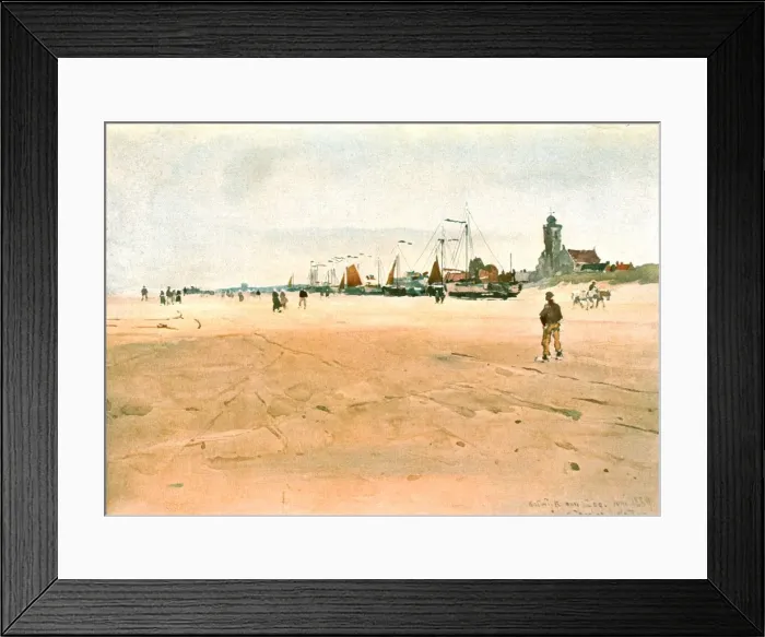 Framed Print : Kattwijk aan Zee in 1889, (c1900). Creator: Unknown Framed Print : Kattwijk aan Zee in 1889, (c1900). Creator: Unknown