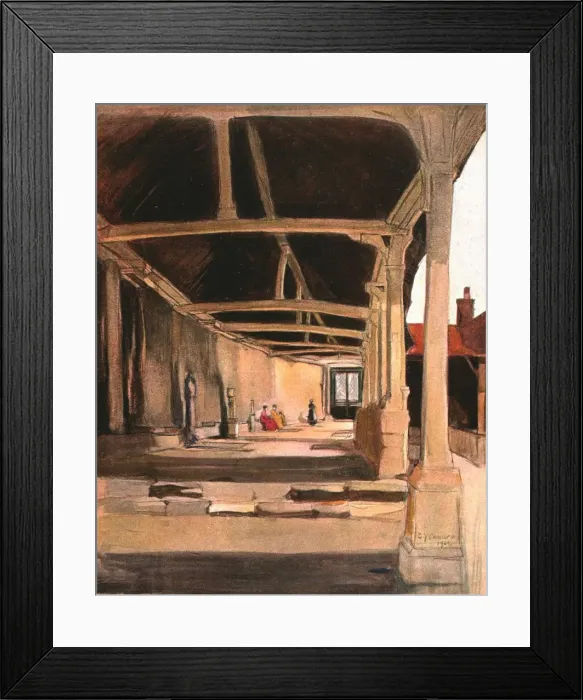 Framed Print : The Cloisters, Montevilliers, c1900. Creator: Unknown Framed Print : The Cloisters, Montevilliers, c1900. Creator: Unknown
