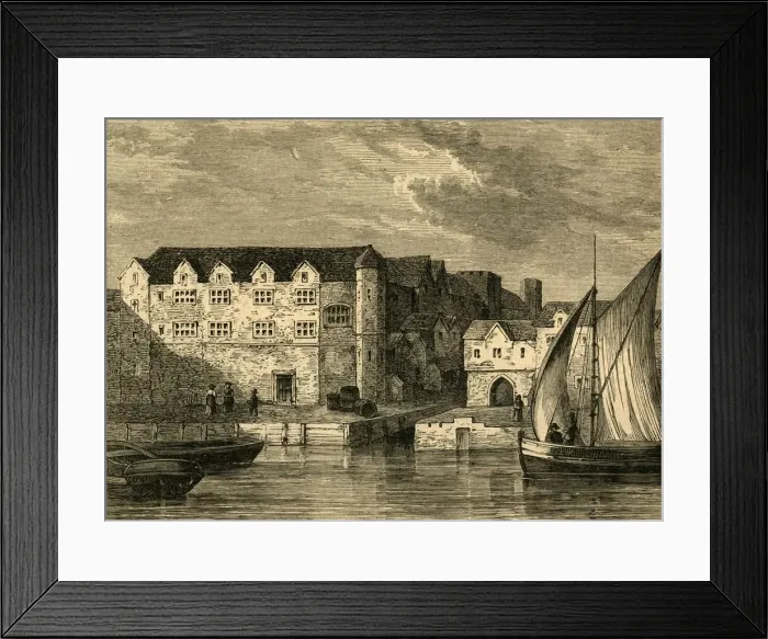 Framed Print : Bridewell in 1666, (1897). Creator: Unknown Framed Print : Bridewell in 1666, (1897). Creator: Unknown
