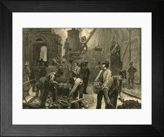 Framed Print : The Last of Temple Bar, 1877, (1897). Creator: Unknown Framed Print : The Last of Temple Bar, 1877, (1897). Creator: Unknown