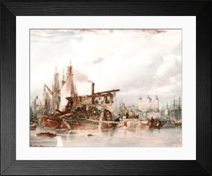 Framed Print : The Tower of London, c1827, (c1900). Creator: Unknown Framed Print : The Tower of London, c1827, (c1900). Creator: Unknown
