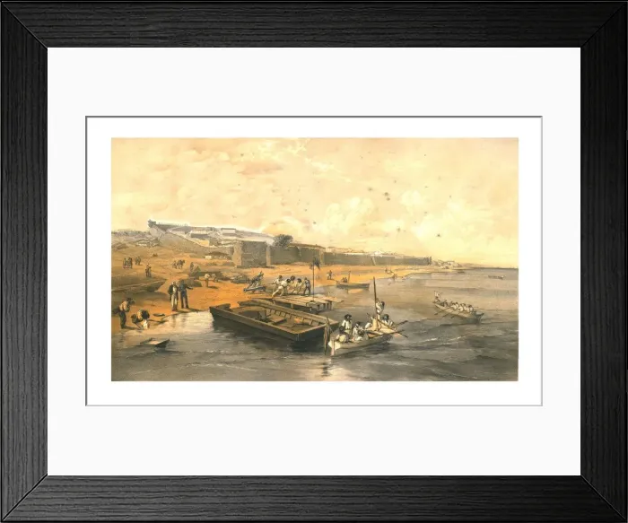 Framed Print : Fortress of Yenikale, looking towards the Sea of Azoff, 1855. Creator: Edmund Walker Framed Print : Fortress of Yenikale, looking towards the Sea of Azoff, 1855. Creator: Edmund Walker