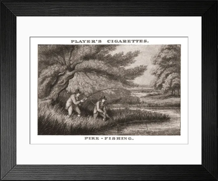 Framed Print : Pike-Fishing, (1924). Creator: Unknown Framed Print : Pike-Fishing, (1924). Creator: Unknown