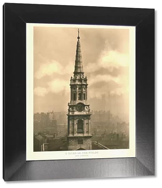 St Giles-in-the-Fields, The Steeple, mid-late 19th century. Creator: Unknown