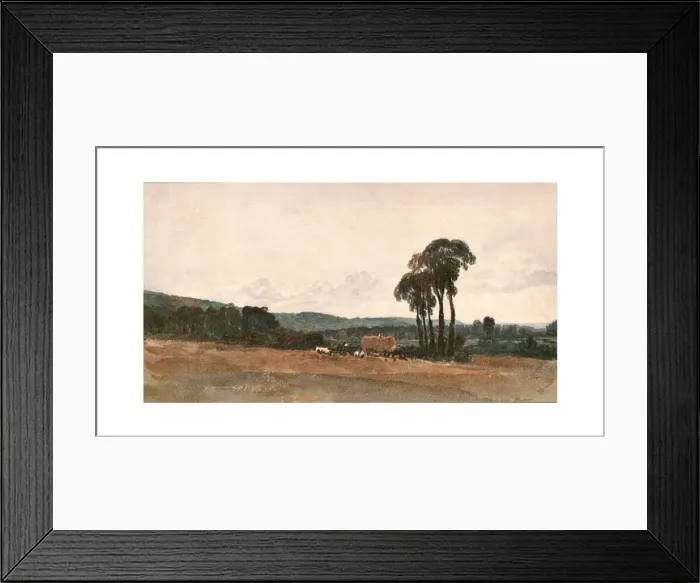 Framed Print : A Harvest Scene - an Outdoor Sketch, (c1900). Creator: Unknown