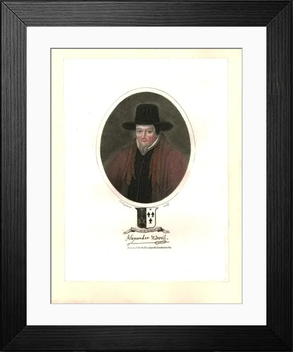 Framed Print : Alexander Nowell, (1819). Creator: J Chapman Framed Print : Alexander Nowell, (1819). Creator: J Chapman