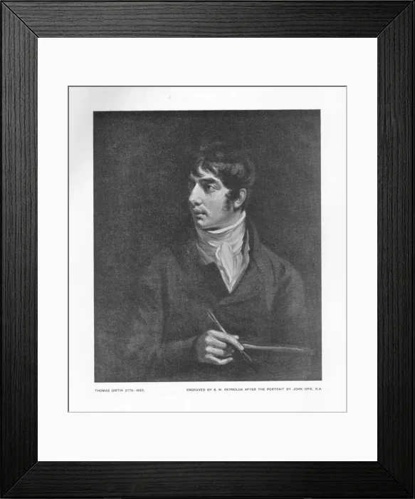 Framed Print : Thomas Girtin (1775-1802). Creator: Unknown Framed Print : Thomas Girtin (1775-1802). Creator: Unknown
