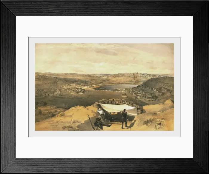 Framed Print : The Town Batteries... of Sebastopol from the advanced parallel of Chapmans Attack, 23 June 1855 Framed Print : The Town Batteries... of Sebastopol from the advanced parallel of Chapmans Attack, 23 June 1855