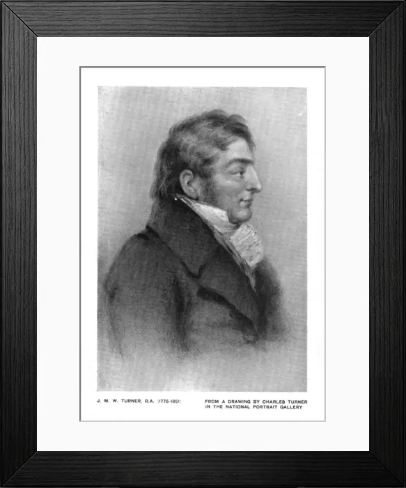 Framed Print : J. M. W. Turner, R. A. (1775-1851). Creator: Unknown Framed Print : J. M. W. Turner, R. A. (1775-1851). Creator: Unknown
