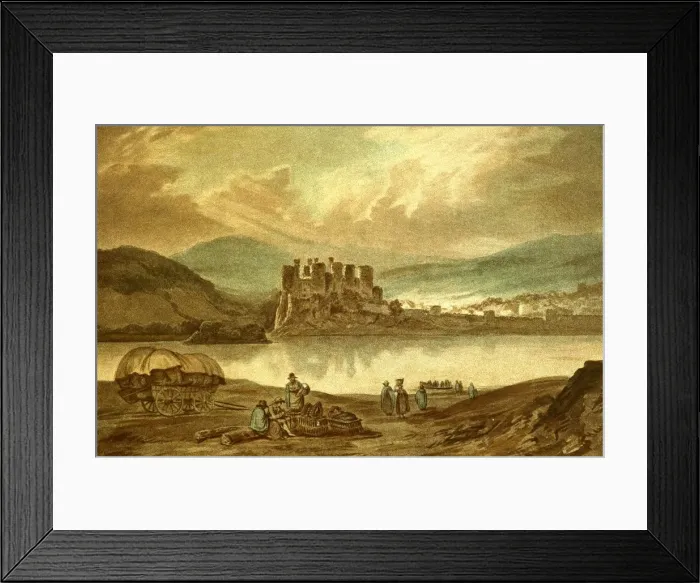 Framed Print : Conway Castle, (c1900). Creator: Unknown Framed Print : Conway Castle, (c1900). Creator: Unknown