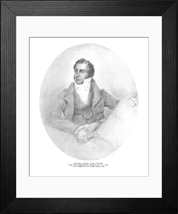 Framed Print : John Sell Cotman A. W. S. (1782-1842). Creator: Unknown Framed Print : John Sell Cotman A. W. S. (1782-1842). Creator: Unknown