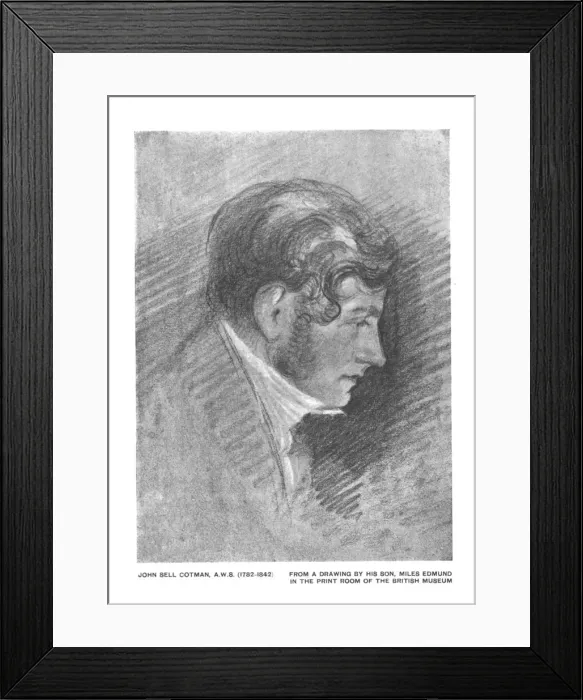 Framed Print : John Sell Cotman A. W. S. (1782-1842). Creator: Unknown Framed Print : John Sell Cotman A. W. S. (1782-1842). Creator: Unknown