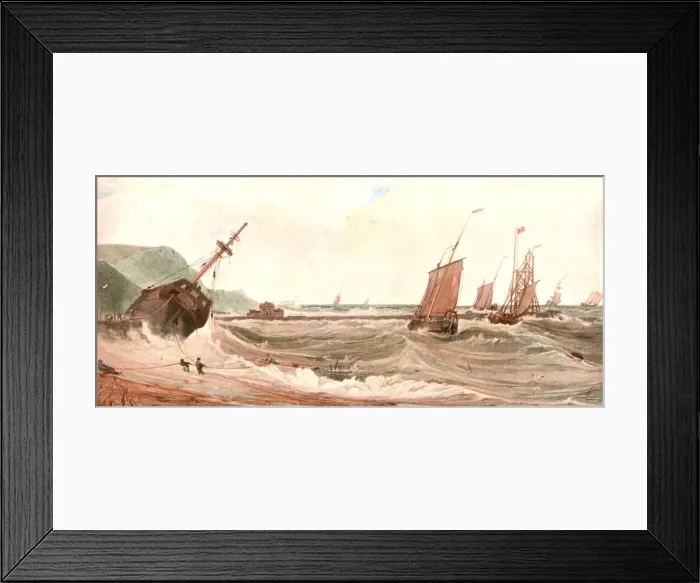 Framed Print : The Entrance to Boulogne Harbour, (c1900). Creator: Unknown Framed Print : The Entrance to Boulogne Harbour, (c1900). Creator: Unknown
