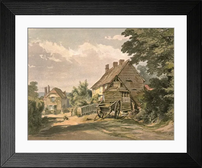 Framed Print : Village Homes, (c1900). Creator: Unknown Framed Print : Village Homes, (c1900). Creator: Unknown