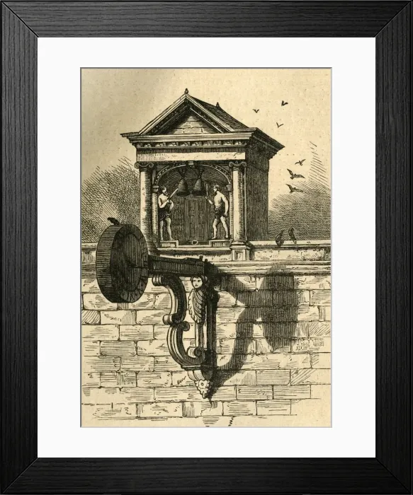 Framed Print : St. Dunstans Clock, 1897. Creator: Unknown Framed Print : St. Dunstans Clock, 1897. Creator: Unknown