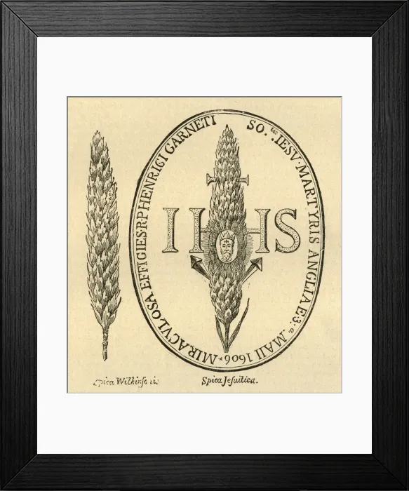 Framed Print : The Face in the Straw. - From Abbots Anthologia, 1613, (1897). Creator: Unknown Framed Print : The Face in the Straw. - From Abbots Anthologia, 1613, (1897). Creator: Unknown