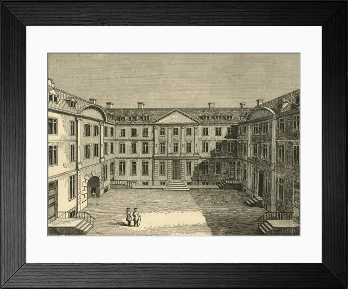Framed Print : Heralds College about 1700, (1897). Creator: Unknown Framed Print : Heralds College about 1700, (1897). Creator: Unknown