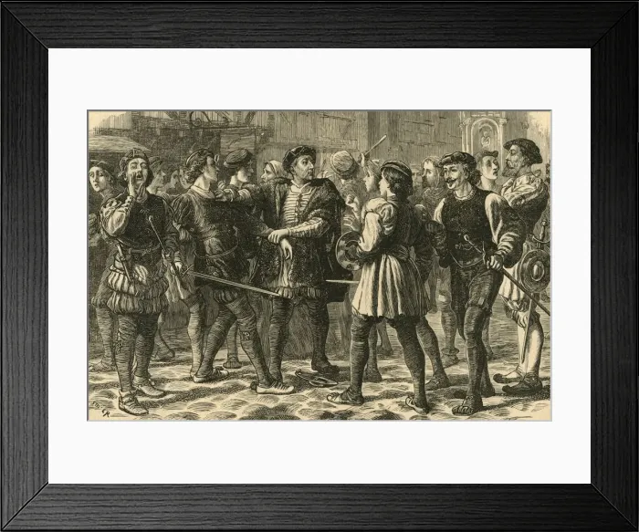 Framed Print : Beginning of the Riot in Cheapside, (1897). Creator: Unknown Framed Print : Beginning of the Riot in Cheapside, (1897). Creator: Unknown