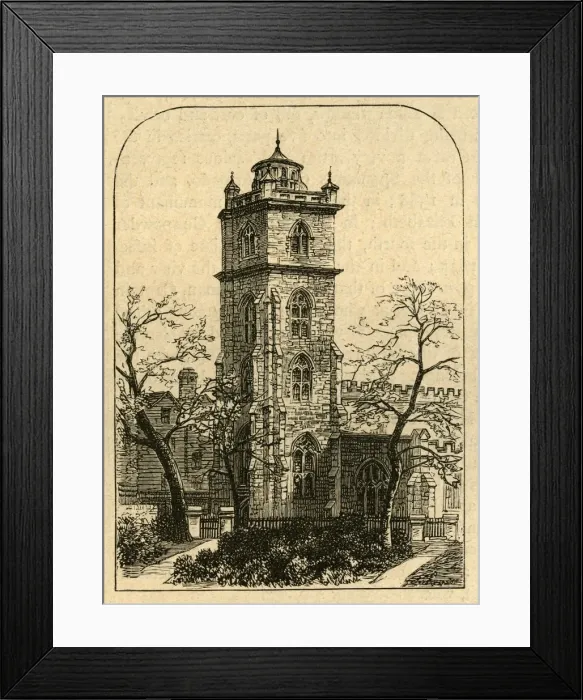 Framed Print : Miltons Burial-Place, 1897. Creator: Unknown Framed Print : Miltons Burial-Place, 1897. Creator: Unknown