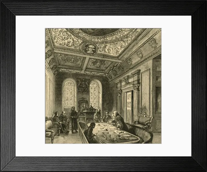 Framed Print : The Old Court of Aldermen, Guildhall, 1897. Creator: Unknown Framed Print : The Old Court of Aldermen, Guildhall, 1897. Creator: Unknown