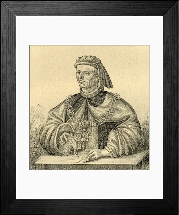 Framed Print : Sir Richard Whittington, (1897). Creator: Unknown Framed Print : Sir Richard Whittington, (1897). Creator: Unknown