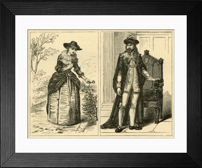 Framed Print : A Lord Mayor and his Lady (Middle of Seventeenth Century), (1897). Creator: Unknown Framed Print : A Lord Mayor and his Lady (Middle of Seventeenth Century), (1897). Creator: Unknown