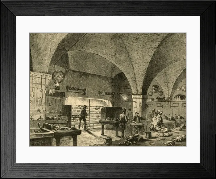 Framed Print : The Mansion House Kitchen, 1897. Creator: Unknown Framed Print : The Mansion House Kitchen, 1897. Creator: Unknown