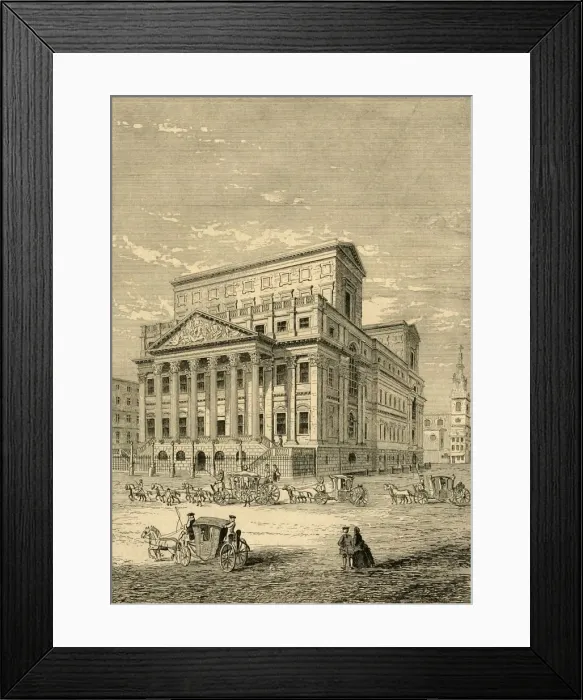Framed Print : The Mansion House in 1750, (1897). Creator: Unknown Framed Print : The Mansion House in 1750, (1897). Creator: Unknown