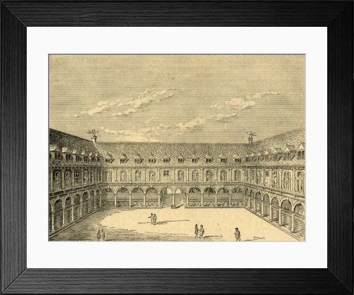 Framed Print : Inner Court of the First Royal Exchange, (1897). Creator: Unknown Framed Print : Inner Court of the First Royal Exchange, (1897). Creator: Unknown